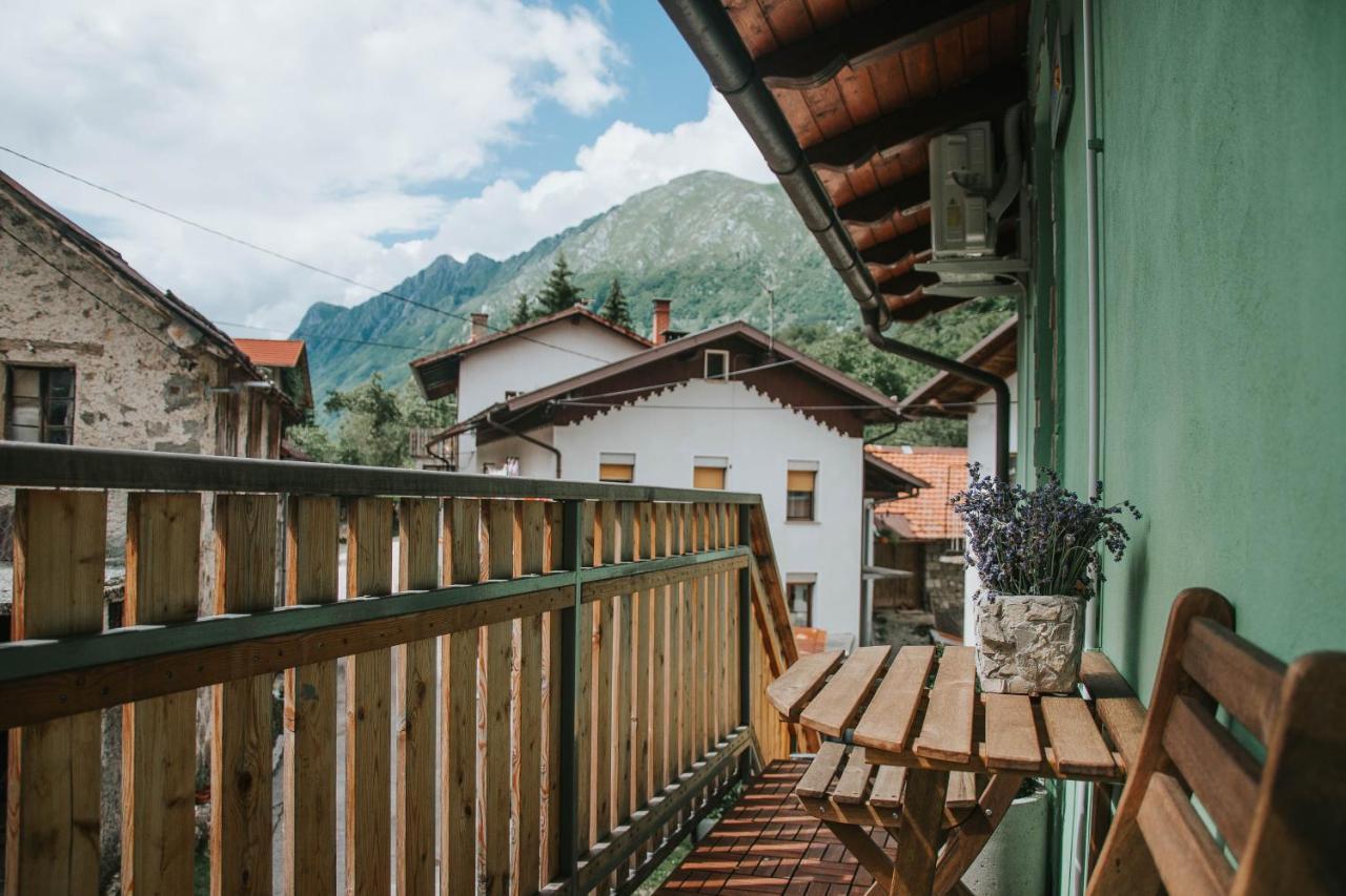 Apartma Metija Lux Z Savno Kobarid Buitenkant foto